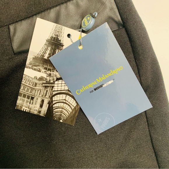 CATHERINE MALANDRINO for Design Nation Black Straight Leg Pants Slacks Size 16 - Picture 8 of 15